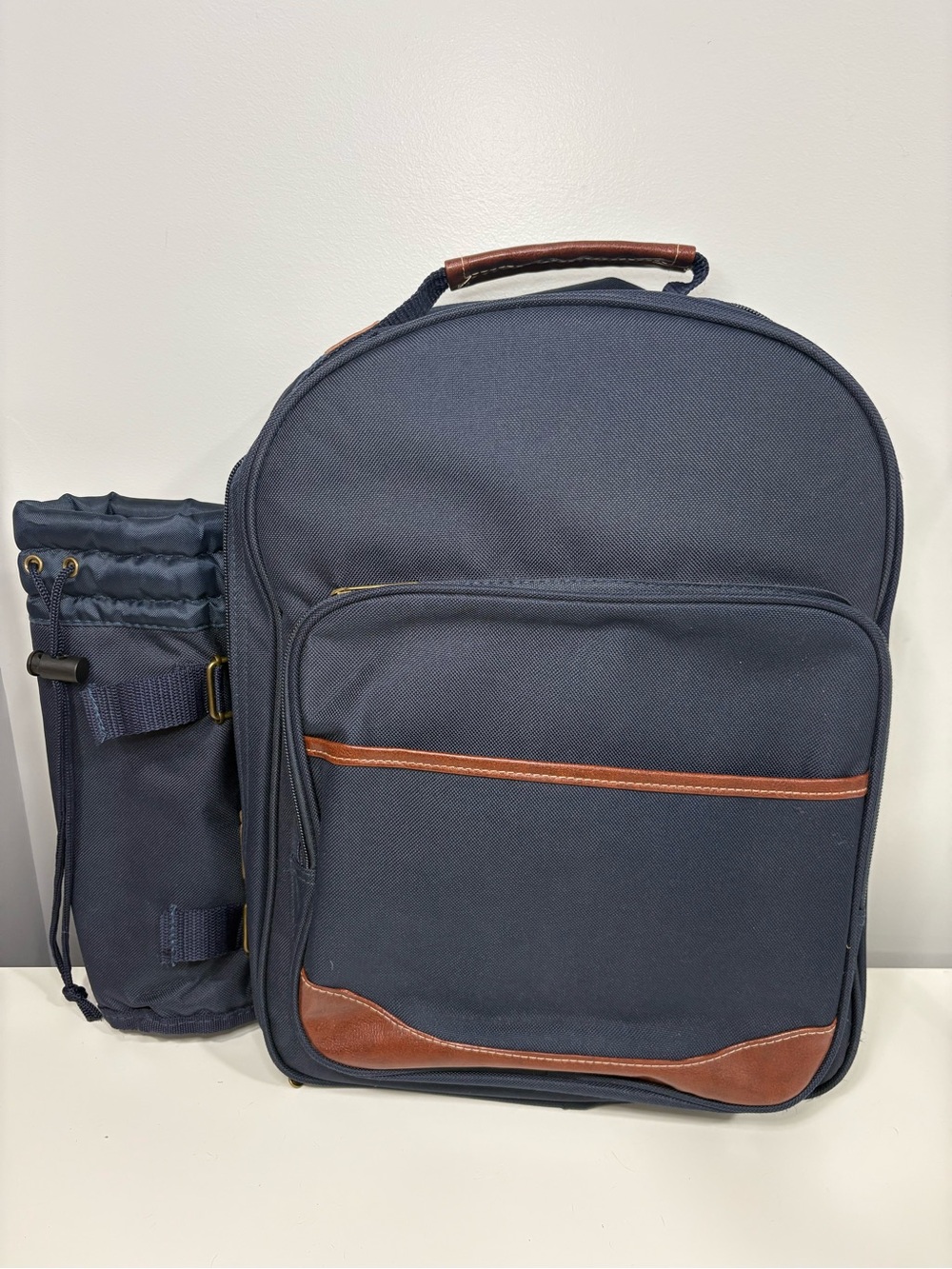 Picnic at Ascot 2 Person Picnic Backpack Cooler Set Navy